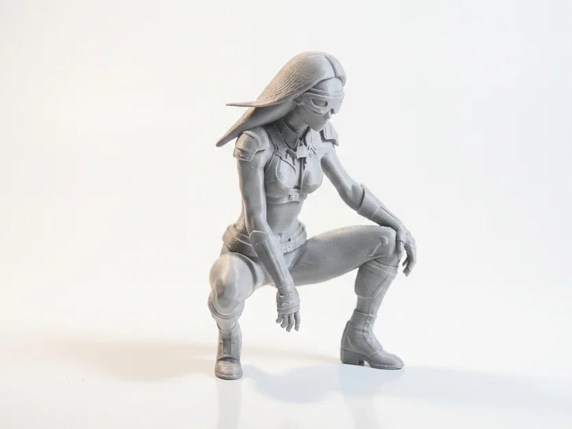 Mô hình tượng nữ Cyborg phong cách Sci-Fi in 3D - Image 2