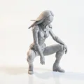 Mô hình tượng nữ Cyborg phong cách Sci-Fi in 3D - Thumbnail 2