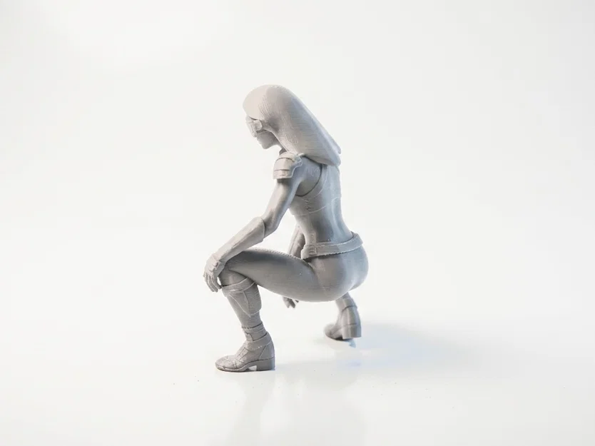 Mô hình tượng nữ Cyborg phong cách Sci-Fi in 3D - Image 4