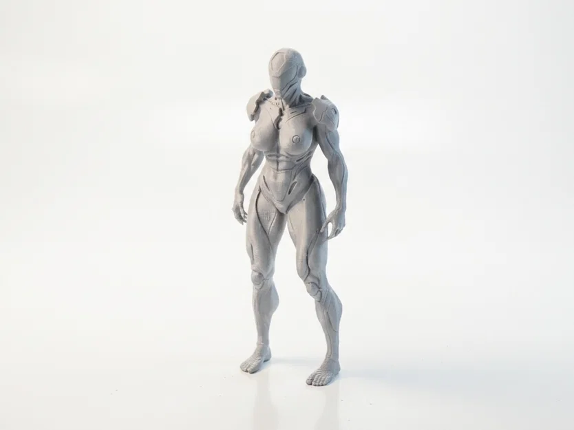 Mô hình Cyborg Lady - Tượng nữ chiến binh Sci-Fi in 3D - Image 1