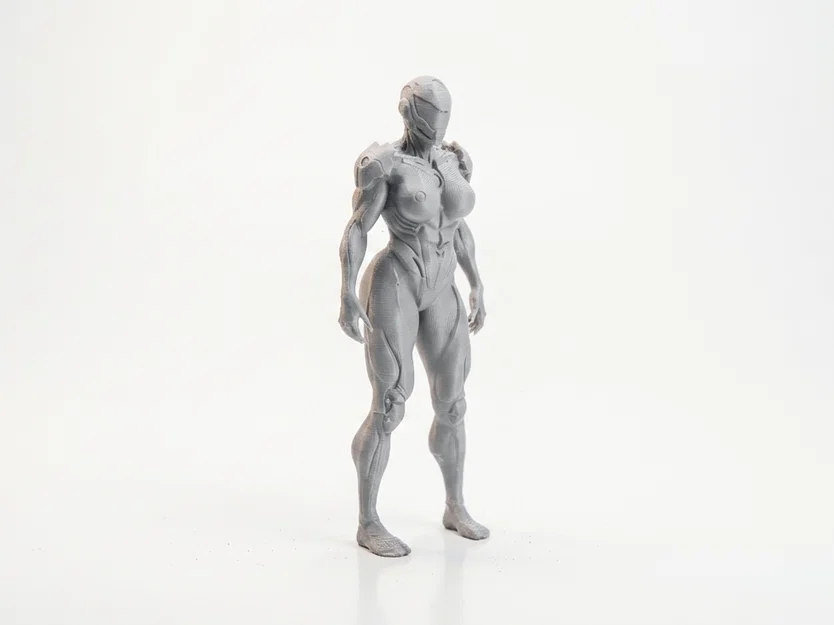 Mô hình Cyborg Lady - Tượng nữ chiến binh Sci-Fi in 3D - Image 2