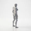 Mô hình Cyborg Lady - Tượng nữ chiến binh Sci-Fi in 3D - Thumbnail 3