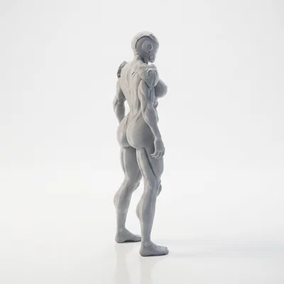Mô hình Cyborg Lady - Tượng nữ chiến binh Sci-Fi in 3D