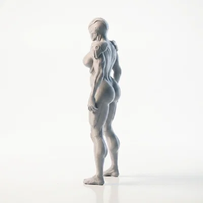 Mô hình Cyborg Lady - Tượng nữ chiến binh Sci-Fi in 3D