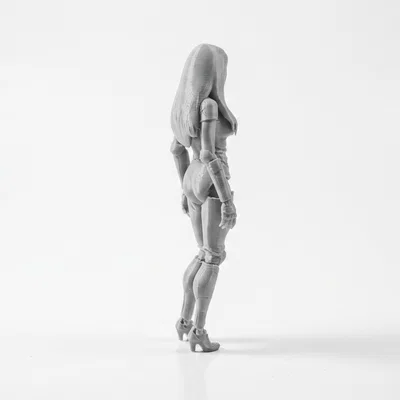 Mô hình 3D Nữ Chiến Binh Cyborg Tương Lai Có Thể In Ấn