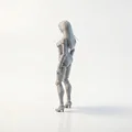Mô hình 3D Nữ Chiến Binh Cyborg Tương Lai Có Thể In Ấn - Thumbnail 4