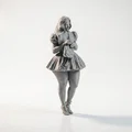 Mô hình 3D Quý Cô Thời Thượng Cầm Túi Xách (Có thể in 3D) - Thumbnail 2