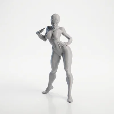 Mô hình 3D vũ công nữ thanh thoát có thể in được