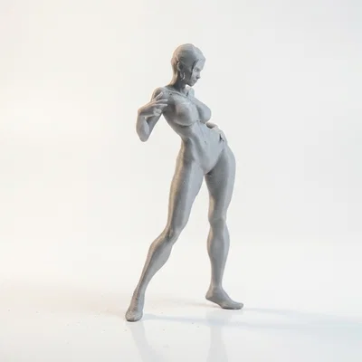 Mô hình 3D vũ công nữ thanh thoát có thể in được