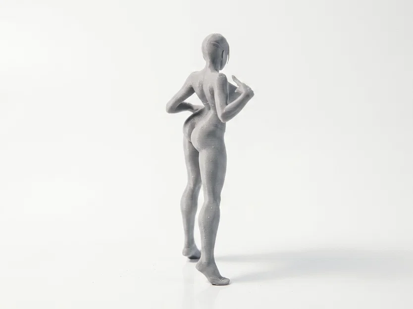 Mô hình 3D vũ công nữ thanh thoát có thể in được - Image 3