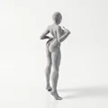 Mô hình 3D vũ công nữ thanh thoát có thể in được - Thumbnail 3