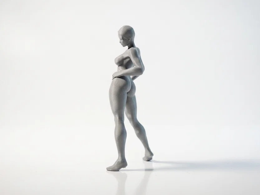 Mô hình 3D vũ công nữ thanh thoát có thể in được - Image 4