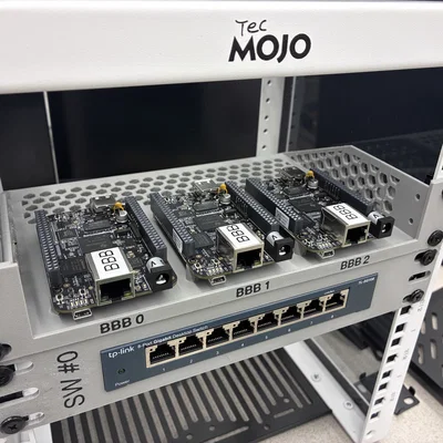 Khay gắn Rack 10 inch cho 3 bo mạch BeagleBone Black chuyên dụng