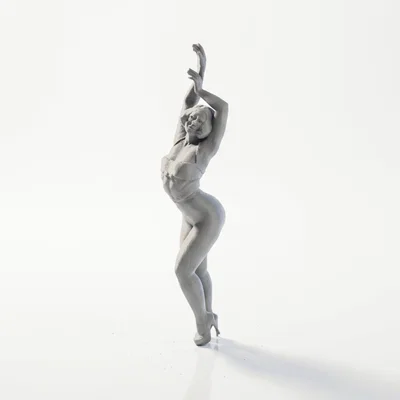 Mô hình 3D Nữ Vũ Công Duyên Dáng (Graceful Dancer Figurine)