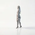 Mô hình 3D vũ công nữ thanh lịch - Dancer Figurine - Thumbnail 4