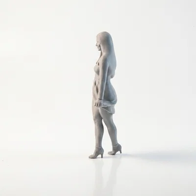 Mô hình 3D vũ công nữ thanh lịch - Dancer Figurine