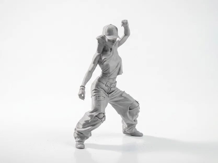 Mô hình 3D in Dancer Babe Hip Hop cho người yêu nghệ thuật đường phố - Image 2