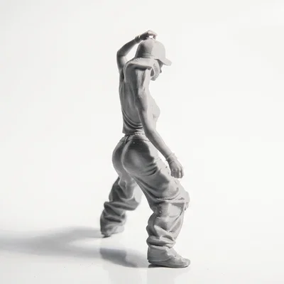 Mô hình 3D in Dancer Babe Hip Hop cho người yêu nghệ thuật đường phố