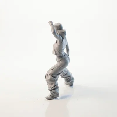 Mô hình 3D in Dancer Babe Hip Hop cho người yêu nghệ thuật đường phố