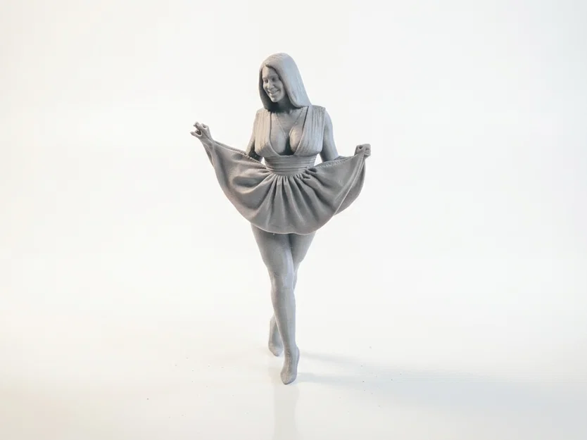Mô hình 3D vũ công nữ thanh thoát - Dancer Figurine - Image 1