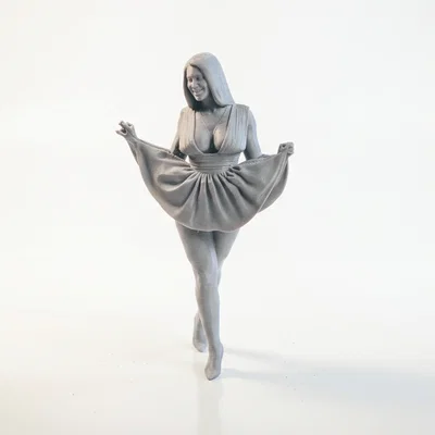 Mô hình 3D vũ công nữ thanh thoát - Dancer Figurine