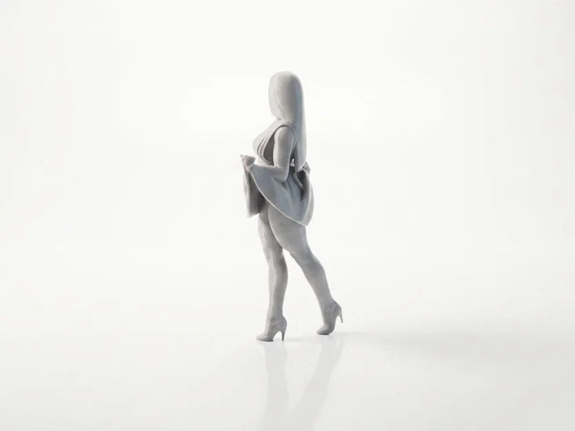 Mô hình 3D vũ công nữ thanh thoát - Dancer Figurine - Image 4