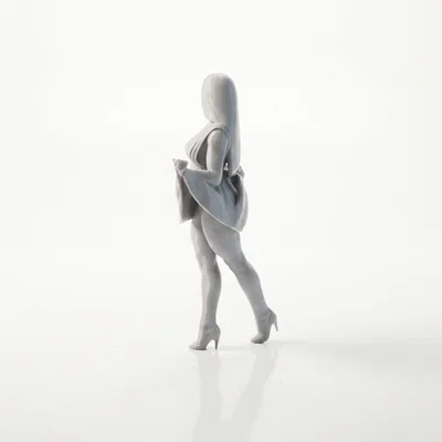Mô hình 3D vũ công nữ thanh thoát - Dancer Figurine