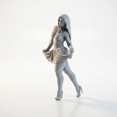 Mô hình tượng vũ công nữ 3D - Dancer Figurine