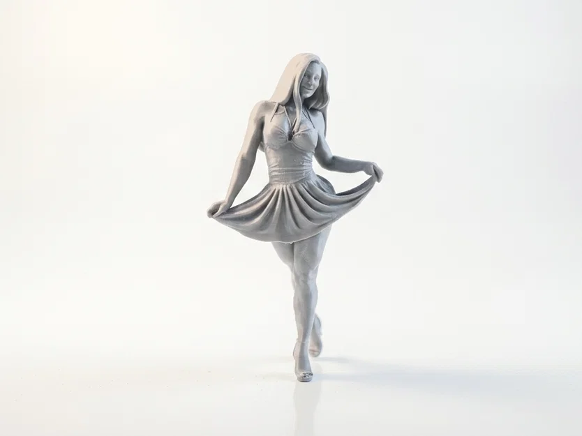 Mô hình tượng vũ công nữ 3D - Dancer Figurine - Image 2