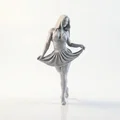 Mô hình tượng vũ công nữ 3D - Dancer Figurine - Thumbnail 2