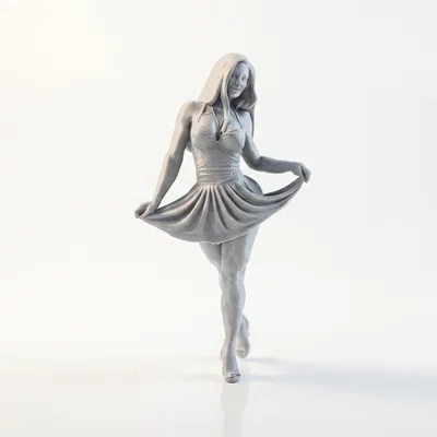 Mô hình tượng vũ công nữ 3D - Dancer Figurine
