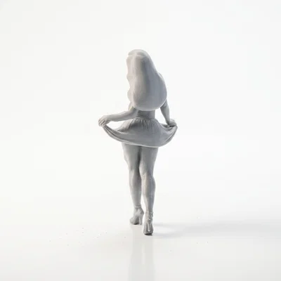 Mô hình tượng vũ công nữ 3D - Dancer Figurine