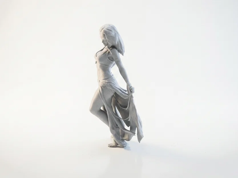 Mô hình tượng vũ công nữ 3D - Dancing Lady Figurine - Image 1