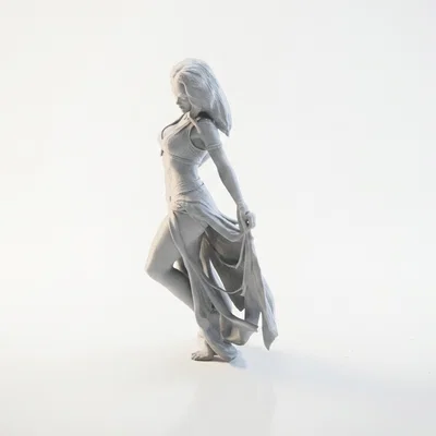 Mô hình tượng vũ công nữ 3D - Dancing Lady Figurine