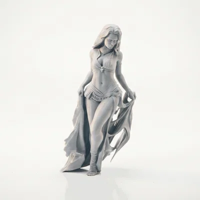 Mô hình tượng vũ công nữ 3D - Dancing Lady Figurine