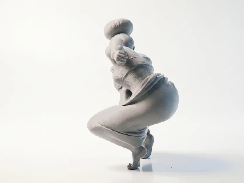 Tượng Nữ Vũ Công Tinh Tế - Mô Hình In 3D Độc Đáo - Image 3
