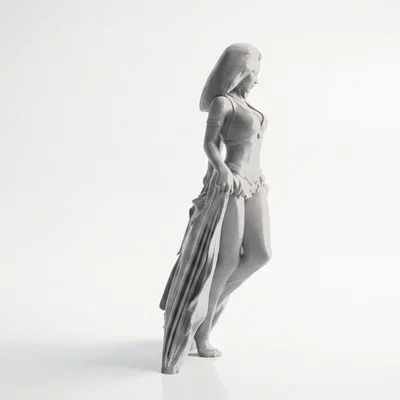 Mô hình tượng vũ công nữ 3D - Dancing Lady Figurine