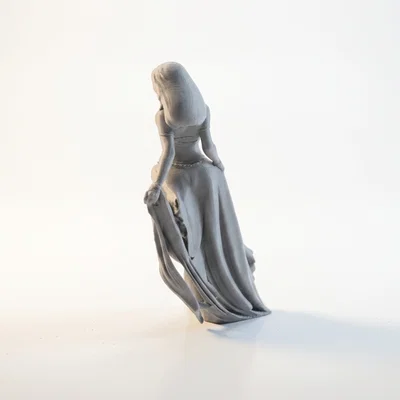 Mô hình tượng vũ công nữ 3D - Dancing Lady Figurine
