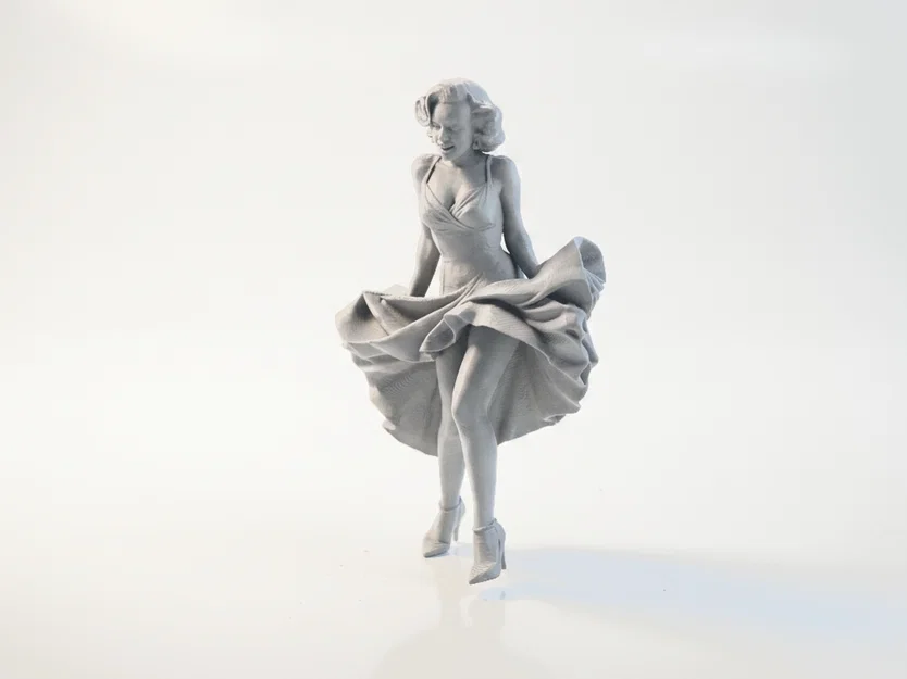 Mô hình 3D Dancing Queen - Tượng nữ nghệ sĩ sang trọng có thể in 3D - Image 1