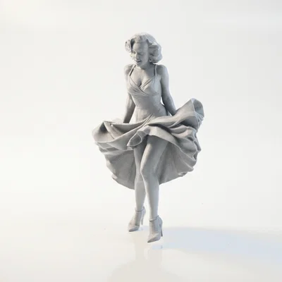 Mô hình 3D Dancing Queen - Tượng nữ nghệ sĩ sang trọng có thể in 3D