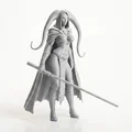 Mô hình 3D Nữ Chiến Binh Dark Sword Lady Fantasy Warrior - Thumbnail 2