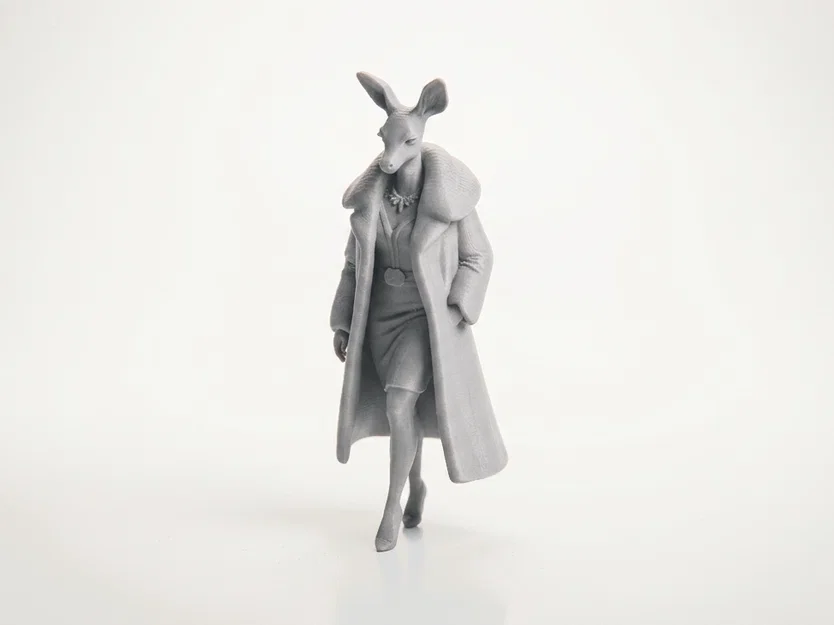 Mô hình tượng cô gái hươu (Deer Lady) nhân vật nữ in 3D - Image 1