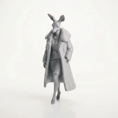 Mô hình tượng cô gái hươu (Deer Lady) nhân vật nữ in 3D
