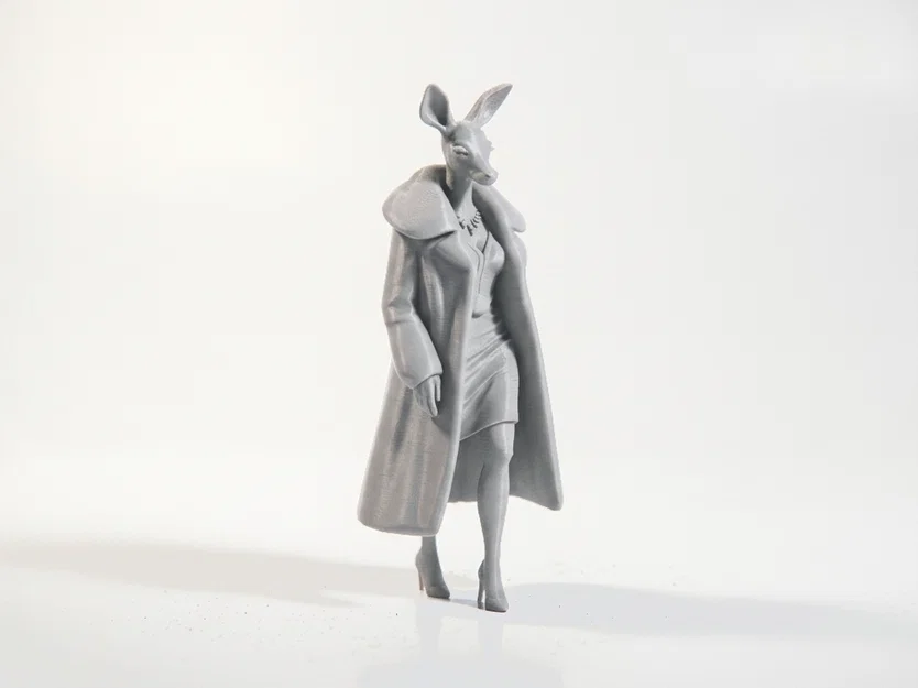 Mô hình tượng cô gái hươu (Deer Lady) nhân vật nữ in 3D - Image 2