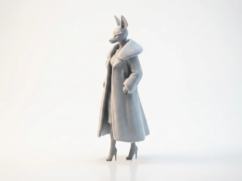 Mô hình tượng cô gái hươu (Deer Lady) nhân vật nữ in 3D - Image 4