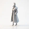 Mô hình tượng cô gái hươu (Deer Lady) nhân vật nữ in 3D - Thumbnail 4