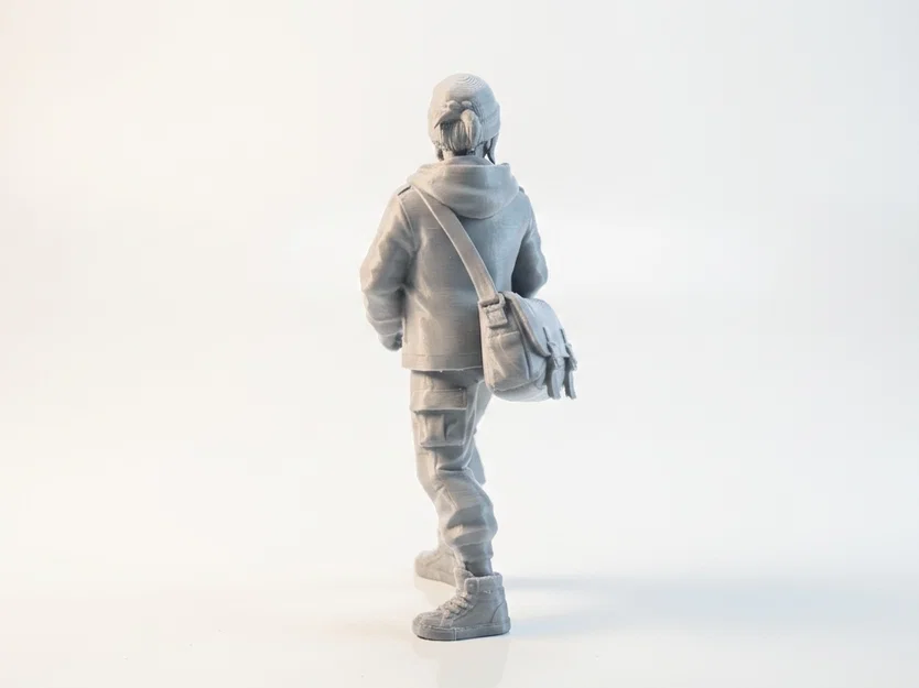 Mô hình 3D cô gái giao hàng - Nhân vật nữ có thể in 3D - Image 3