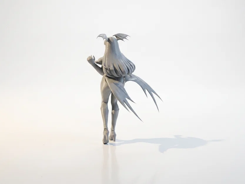 Mô hình cô gái quỷ - Nhân vật giả tưởng 3D có thể in ấn - Image 3