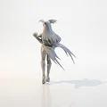 Mô hình cô gái quỷ - Nhân vật giả tưởng 3D có thể in ấn - Thumbnail 3