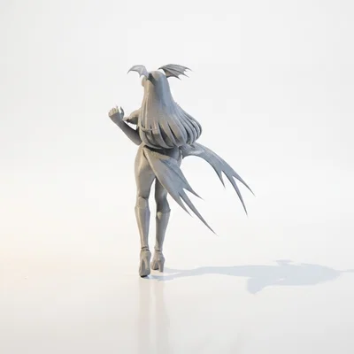 Mô hình cô gái quỷ - Nhân vật giả tưởng 3D có thể in ấn